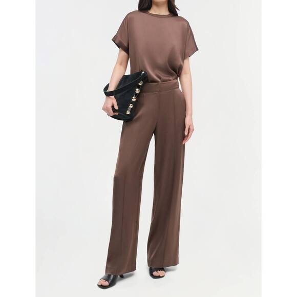 NEW SIMKHAI kyra wide leg pant in cocoa